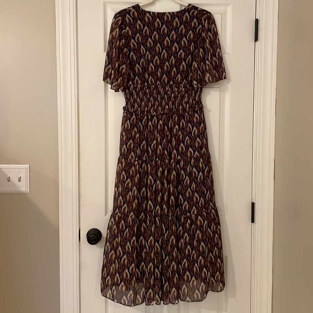 Beautiful Taylor Multi Color Flutter Sleeve Long … - image 3